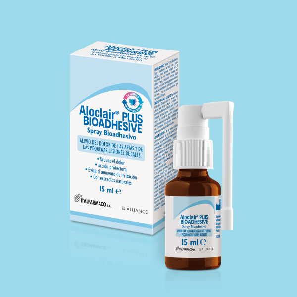 Aloclair PLUS Spray: aftas de difícil acceso